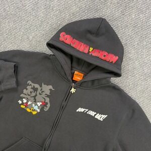 Shoe Palace Disney Mickey & Friends Zip Hoodie Black Scared Embroidered Mens XL